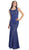 Eureka Fashion - 2050 Lace and Satin Sequin Mermaid Gown Special Occasion Dress XS / Royal/Gold