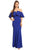 Eureka Fashion - 2102 Off-Shoulder Trumpet Dress Bridesmaid Dresses XS / Royal Blue