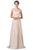 Eureka Fashion - 2611 Strapless Chiffon A-line Dress Bridesmaid Dresses XS / Champagne