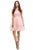 Eureka Fashion - 3622 Lace Illusion Bateau A-line Dress Homecoming Dresses XS / Dusty Pink