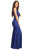 Eureka Fashion - 5010 Lace Deep V-neck Trumpet Dress Evening Dresses