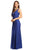 Eureka Fashion - 5010 Lace Deep V-neck Trumpet Dress Evening Dresses