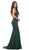 Eureka Fashion - 6010 Illusion Plunging  V Neck Mermaid Evening Gown Evening Dresses