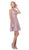 Eureka Fashion - 6025 Lace Halter Chiffon A-line Dress Special Occasion Dress XS / Mocha