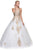 Eureka Fashion - 6900 Lace Appliqued Scoop Ballgown Quinceanera Dresses XS / Ivory