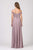 Eureka Fashion - 7611 Long Ruche-Textured Bodice A-Line Gown Bridesmaid Dresses