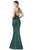 Eureka Fashion - 8010 Shimmer Jersey Halter V-neck Mermaid Dress Special Occasion Dress
