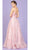 Eureka Fashion - 9001 Floral V Neck A-Line Dress Evening Dresses