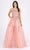 Eureka Fashion - 9757 Lace Embroidered A-Line Dress Prom Dresses XS / Dusty Rose