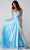 Eureka Fashion 9917 - Sleeveless Deep V-neck Long Gown Evening Dress
