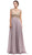 Eureka Fashion - Cap Sleeve Illusion Beaded Lace A-Line Evening Gown Special Occasion Dress XS / Victorian Lilac