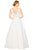 Eureka Fashion - Deep V-neck Embellished A-line Dress Wedding Dresses