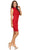 Eureka Fashion - Fitted Sequined Lace Cocktail Dress Cocktail Dresses XS / Red