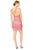 Eureka Fashion - Glitter Jersey V-neck Fitted Dress Party Dresses