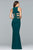 Faviana - 8018 Banded Cutout Jersey Sheath Gown Special Occasion Dress