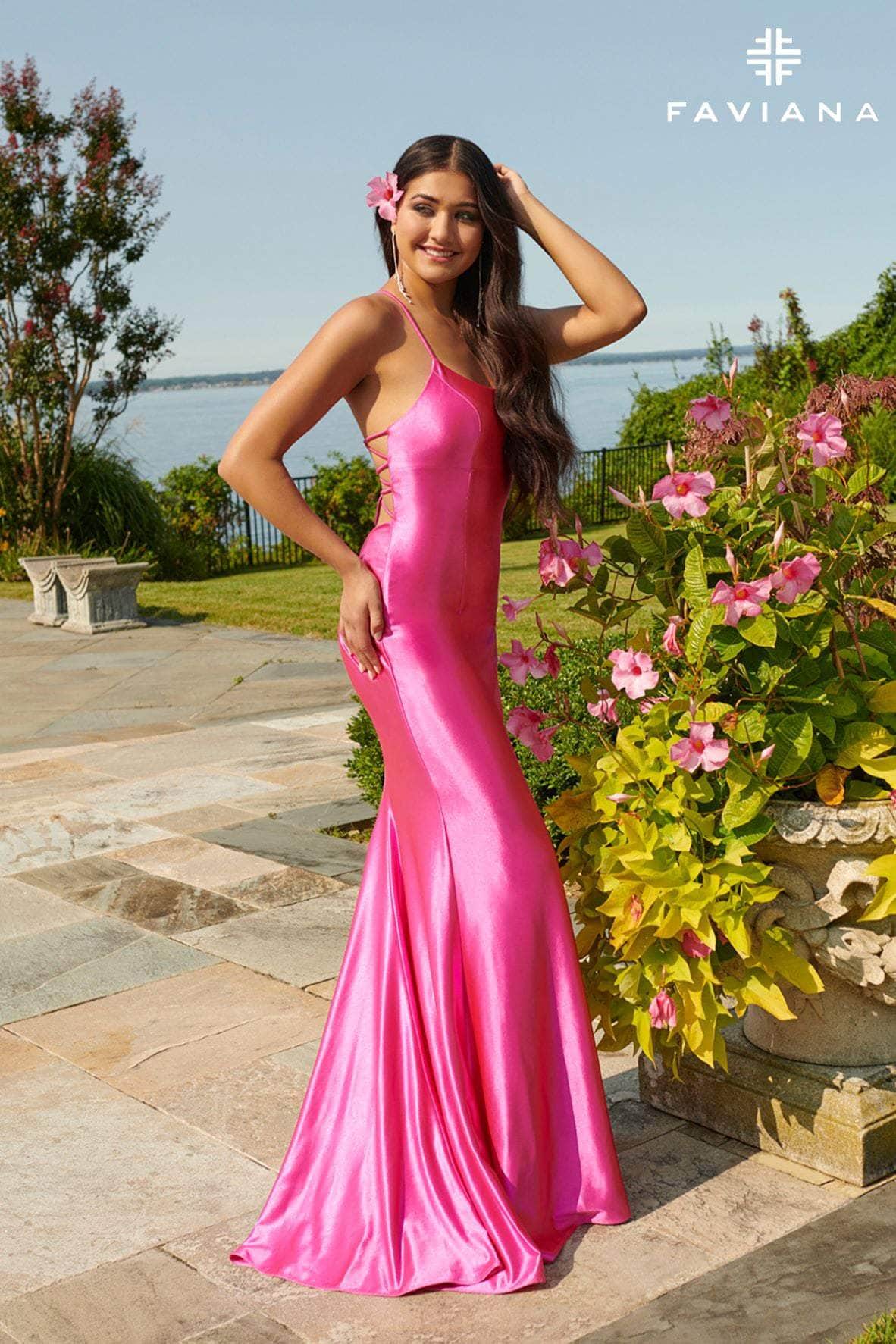 satin trumpet dress Alyce Paris 61966