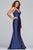 Faviana - S10212 Sleek Plunging V-neck Trumpet Dress Special Occasion Dress