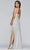 Faviana - S10256 Cowl Neck Metallic Jersey Sheath Dress Evening Dresses