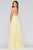 Faviana - S10414 Applique Deep V-neck Chiffon A-line Dress Prom Dresses