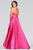 Faviana - S10439 Strapless Lace Up Back High Slit Dress Prom Dresses