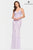 Faviana - S10633 V-Neck Open Back Trumpet Gown Evening Dresses 00 / Lilac