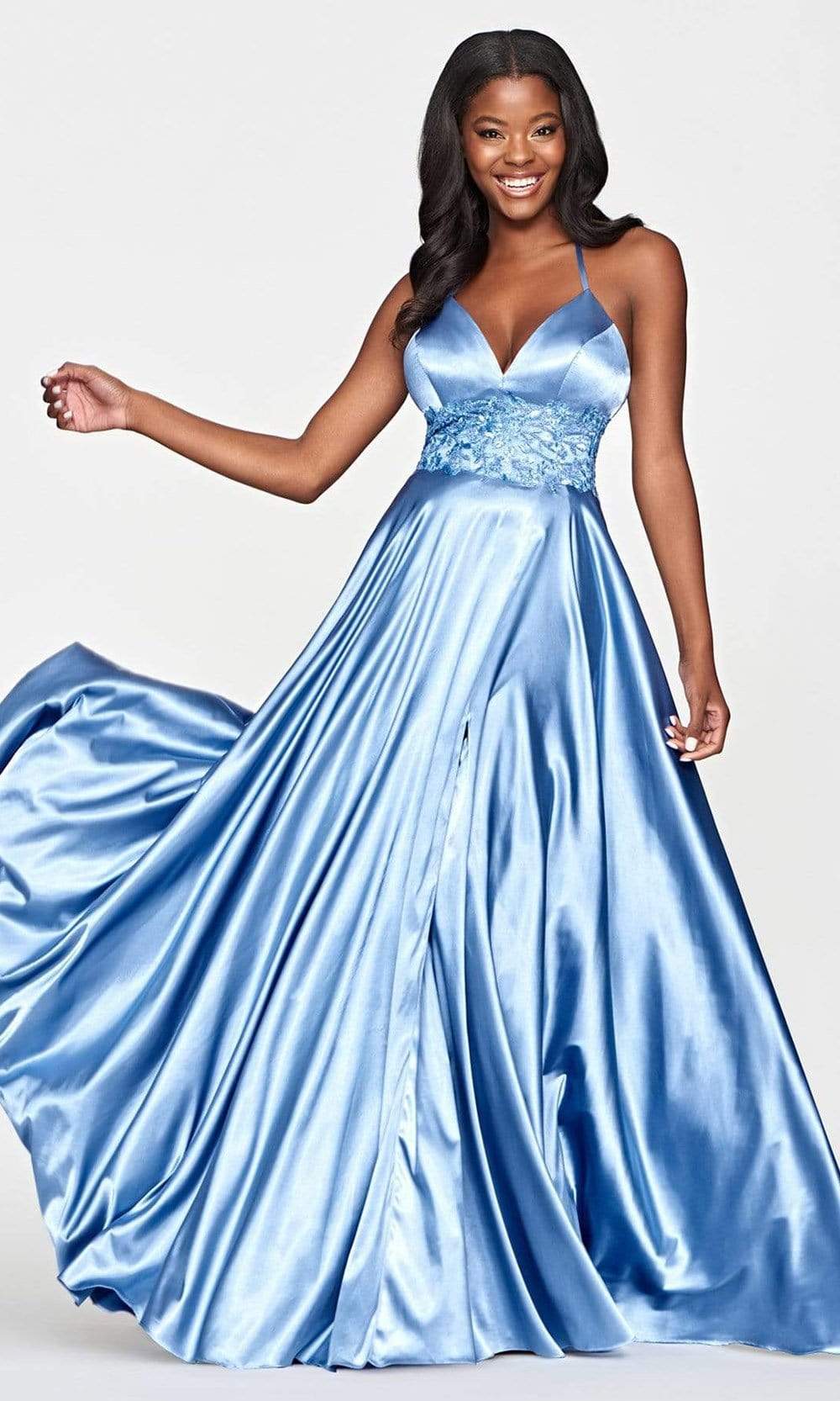 Faviana - S10643 V-Neck Embellished Long Gown Couture Candy Faviana - S10643 V-Neck Embellished Long Gown Couture Candy