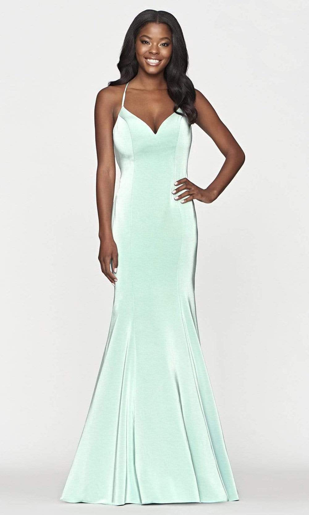 Faviana S10659 Prom Dress - Sage | NewYorkDress Faviana S10659 Prom Dress - Sage | NewYorkDress