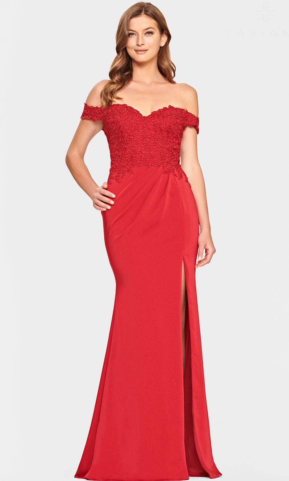 Faviana S10863 - Off the shoulder Sweetheart Evening dress Couture Candy Faviana S10863 - Off the shoulder Sweetheart Evening dress Couture Candy