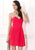 Faviana - Strapless Sweetheart Chiffon Short Cocktail Dress 7075a Special Occasion Dress 0 / Magenta