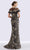 Feriani Couture - 18659 Embroidered Illusion Ruffled Evening Dress Special Occasion Dress