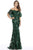 Feriani Couture - 18870 Sequin Embellished Off-Shoulder Dress Mother of the Bride Dresses 10 / Emerald