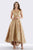 Feriani Couture - Cap Sleeve Embroidered Formal Dress 18650 - 1 pc Blush In Size 10 Available CCSALE 10 / Blush