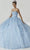Fiesta Gowns - 56432 Strapless Embellished Ballgown Special Occasion Dress 0 / Sky