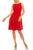 Gabby Skye - 57445MG Sheer Multi-Cutout A-Line Dress Cocktail Dresses 0 / Tomato