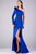 Gatti Nolli Couture - OP-5198 Embellished Asymmetric Trumpet Dress Evening Dresses 0 / Royal