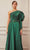 Gatti Nolli Couture - OP-5370 Draped Gigot Sleeve A-Line Gown Evening Dresses