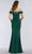 Gia Franco - 12954 Jeweled Arm Drape Off Shoulder Trumpet Gown Mother of the Bride Dresses