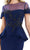 Gia Franco - 12987 Embellished Illusion Peplum Dress Evening Dresses