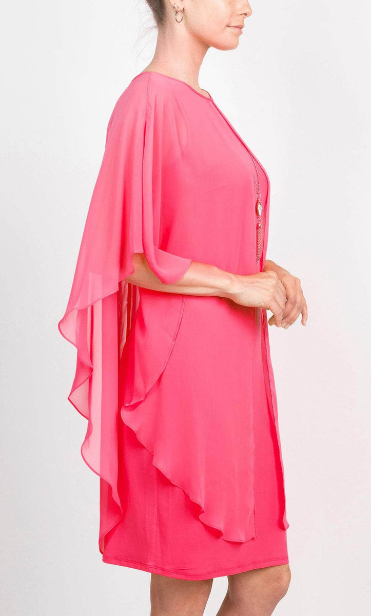 Glaze Dress With Cape