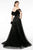GLS by Gloria - GL1809 Mesh-Layered Top A-Line Evening Dress Evening Dresses