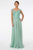 GLS by Gloria - GL1826 Beaded Lace Embroidered Bodice A-Line Gown Mother of the Bride Dresses XS / Mint