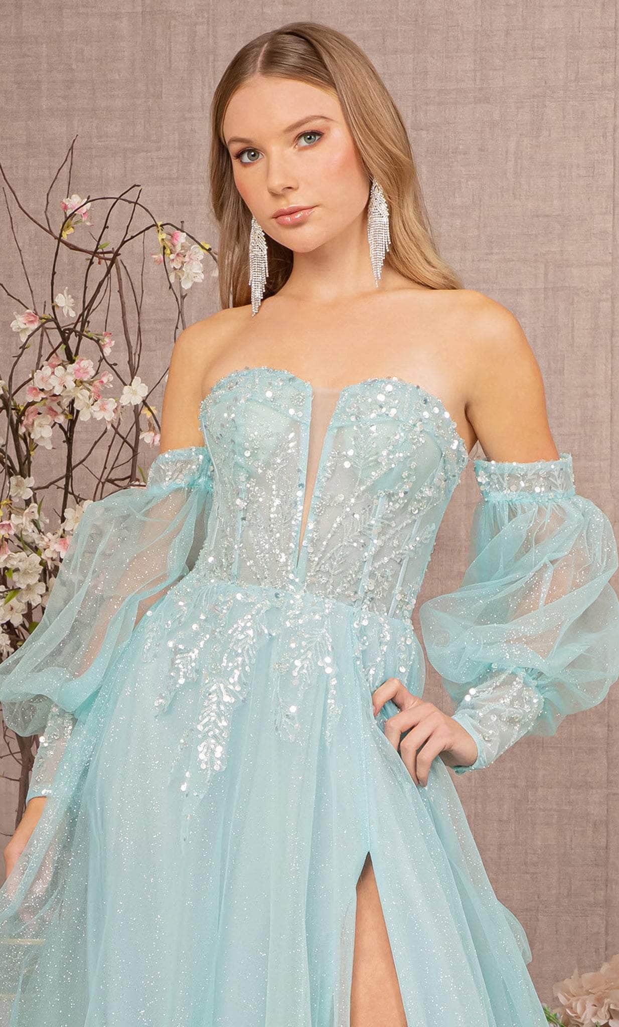 GLS by Gloria GL3118 Prom Dress - Light Gold | NewYorkDress GLS by Gloria GL3118 Prom Dress - Light Gold | NewYorkDress