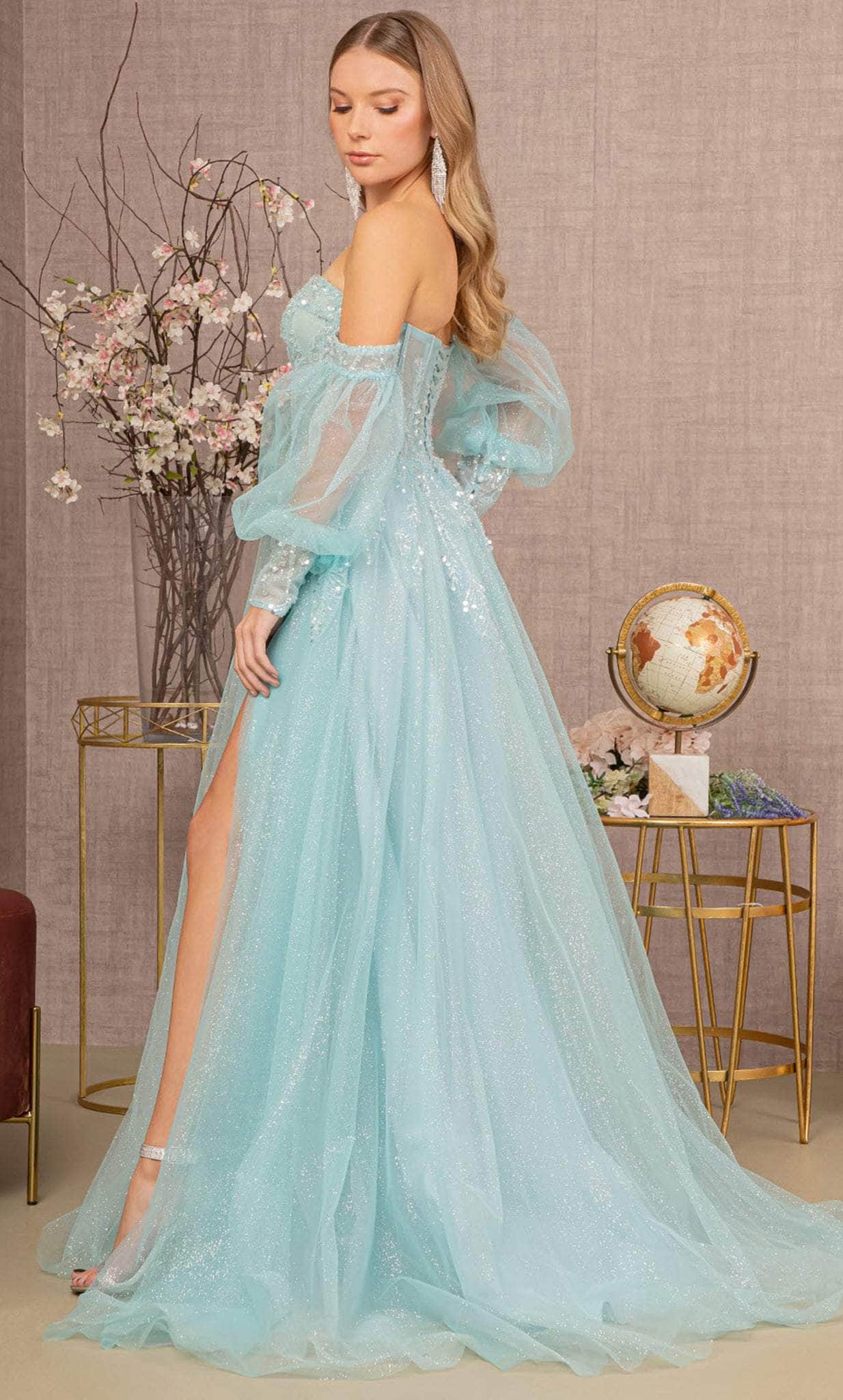 GLS by Gloria GL3118 - Sweetheart Sequin Mesh Prom Gown GLS by Gloria GL3118 - Sweetheart Sequin Mesh Prom Gown