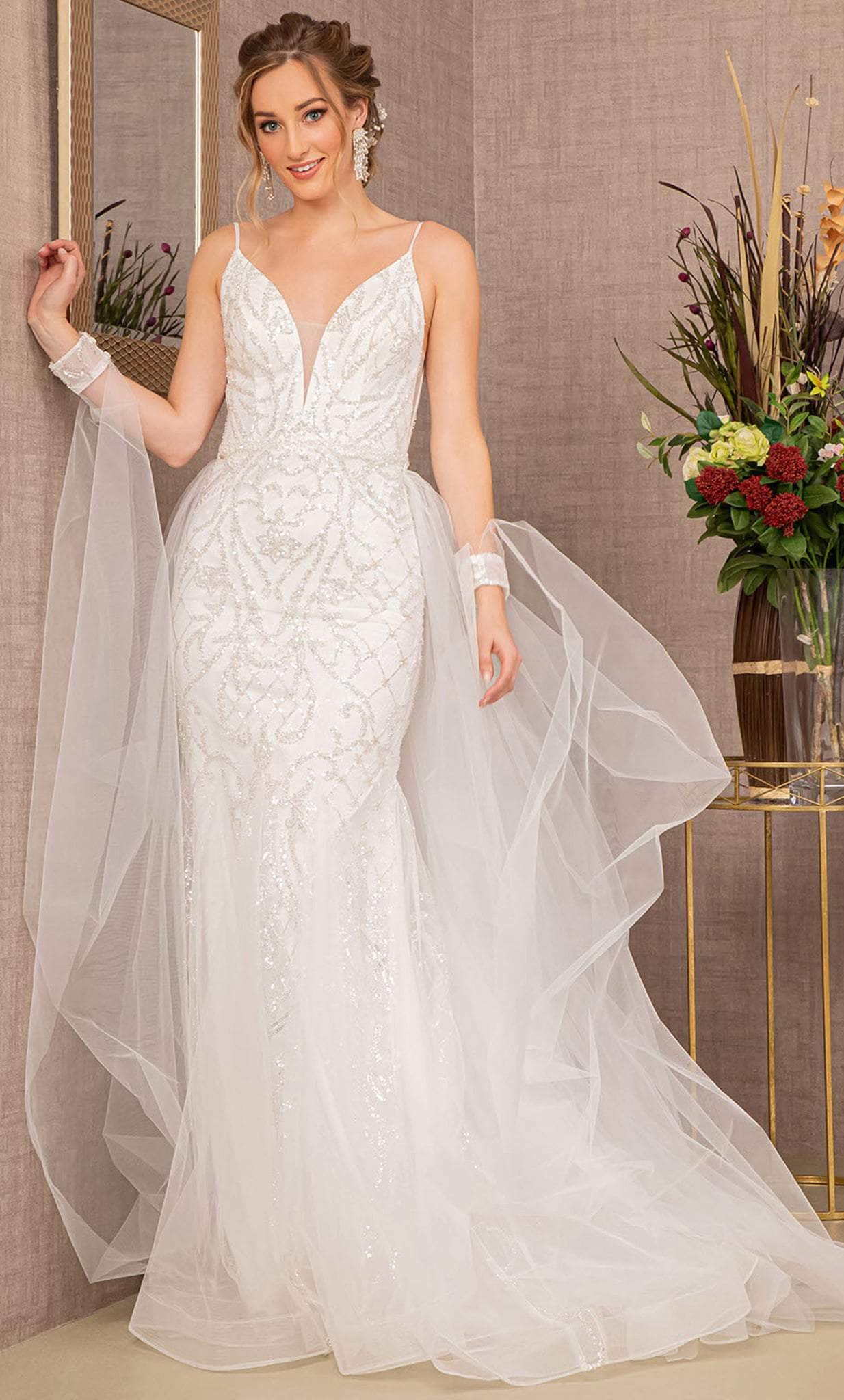 GLS by Gloria GL3157 - Embellished Tulle Trumpet Gown Couture Candy GLS by Gloria GL3157 - Embellished Tulle Trumpet Gown Couture Candy