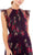 Ieena Duggal - 2143 Floral Printed Pleated A-Line Dress Prom Dresses