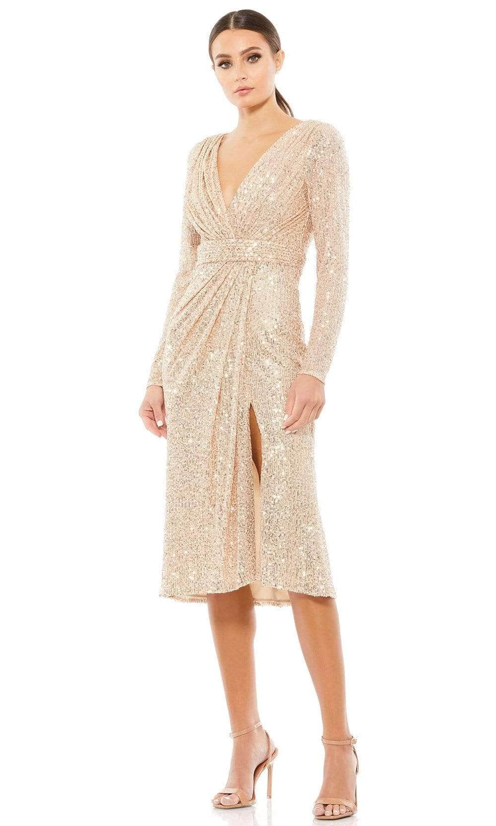 Ieena Duggal - 26555I Long Sleeve Sequin Dress Couture Candy Ieena Duggal - 26555I Long Sleeve Sequin Dress Couture Candy