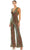 Ieena Duggal 26691 - Side Cutout Jumpsuit Special Occasion Dress 0 / Black Multi