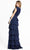 Ieena Duggal - 49287 V Neck Tiered A-Line Dress Prom Dresses