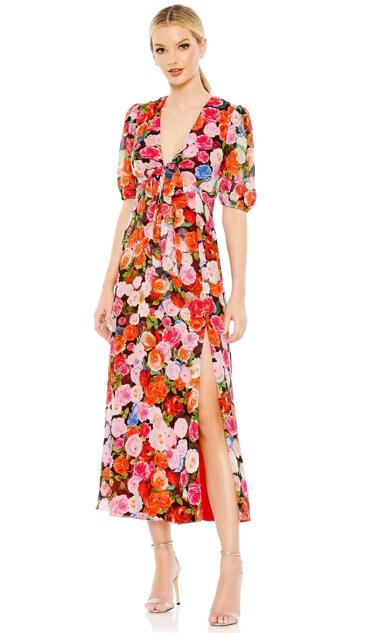 Ieena Duggal 55626 - Floral Print Chiffon Dress Couture Candy Ieena Duggal 55626 - Floral Print Chiffon Dress Couture Candy