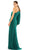 Ieena Duggal - 67879I One Shoulder Draped High Slit Gown Special Occasion Dress
